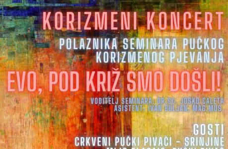 Korizmeni koncert 'Evo, pod križ smo došli!'